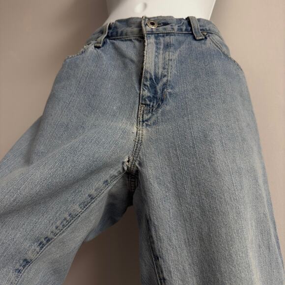TOMMY HILFIGER Vintage 90s Y2K Low Rise Boot Cut Jeans  Size 5-6 - Picture 6 of 7
